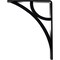 Ekena Millwork Galveston Wrought Iron Bracket, (Single center brace), Powder Coated Black 1 1/2"W x 5 1/2"D x 8"H BKTM01X05X08SGL - alternate 4
